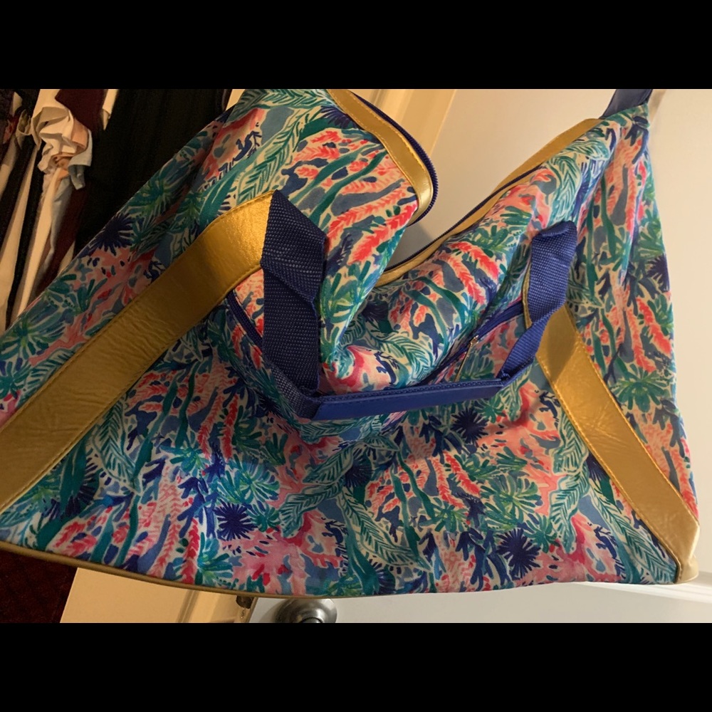Lilly pulitzer inspired duffle bag